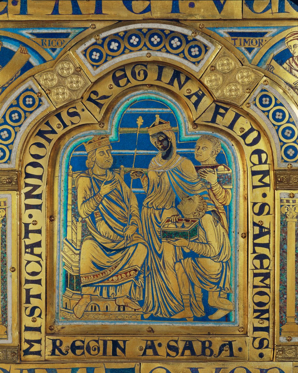 O rei Salomão e a rainha de Sabá ... de Nicholas of Verdun