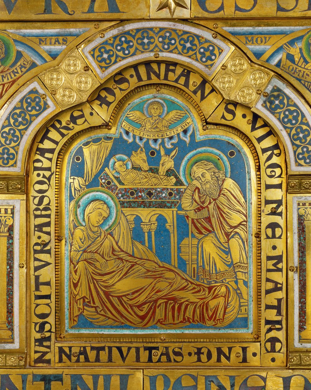 A Natividade, do Altar de Verdun ... de Nicholas of Verdun