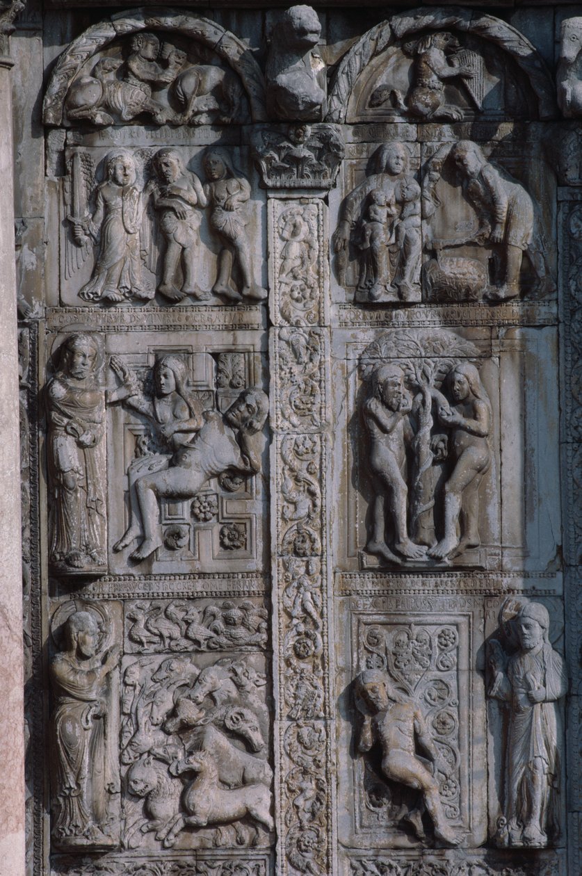 Detalhe do lado sul da varanda oeste, c. 1120-38 (ver 136521 e 136522) de Nicholaus