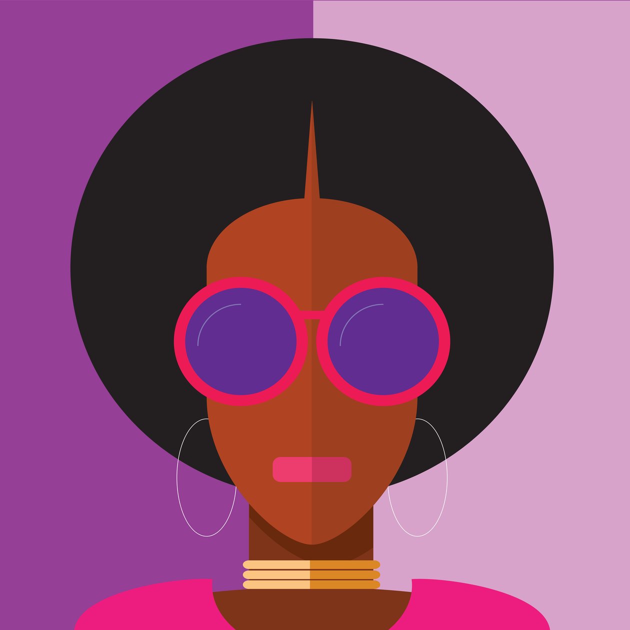 Rapariga Afro, 2020 (digital) de Nick Diggory