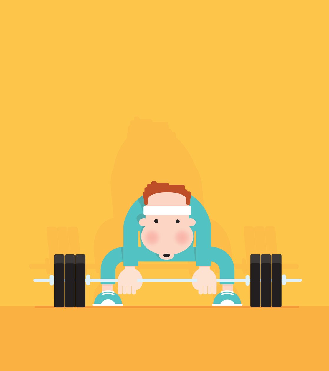 Viciado em ginástica, 2016 (digital) de Nick Diggory