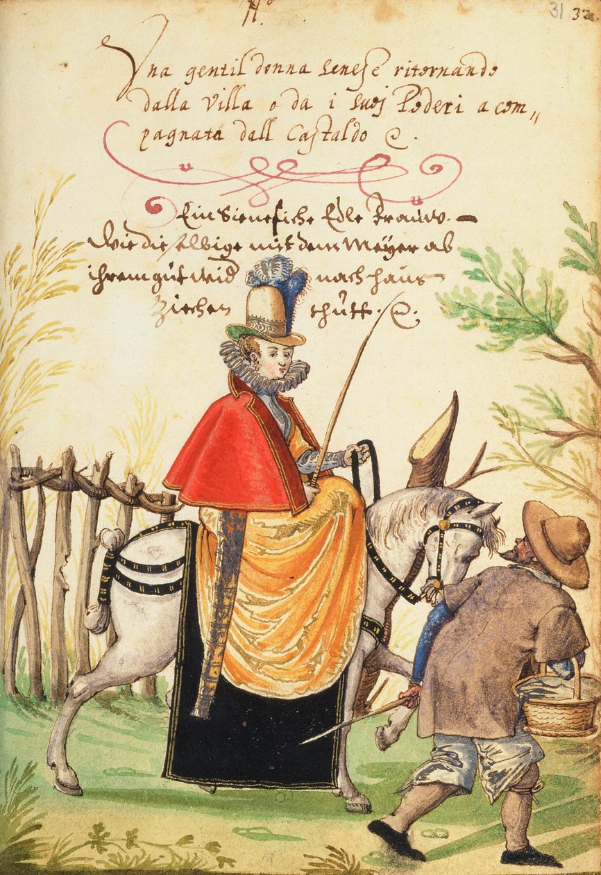 MS W.477 fol.31 Ilustração do livro de fantasias de Kippell, c.1588 de Niclauss Kippell