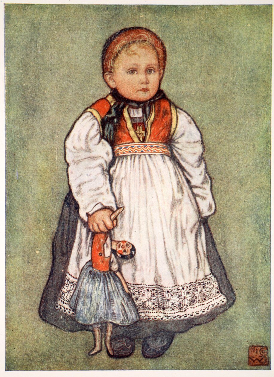 Um bebê de Telemarken, 1905 de Nico Jungman