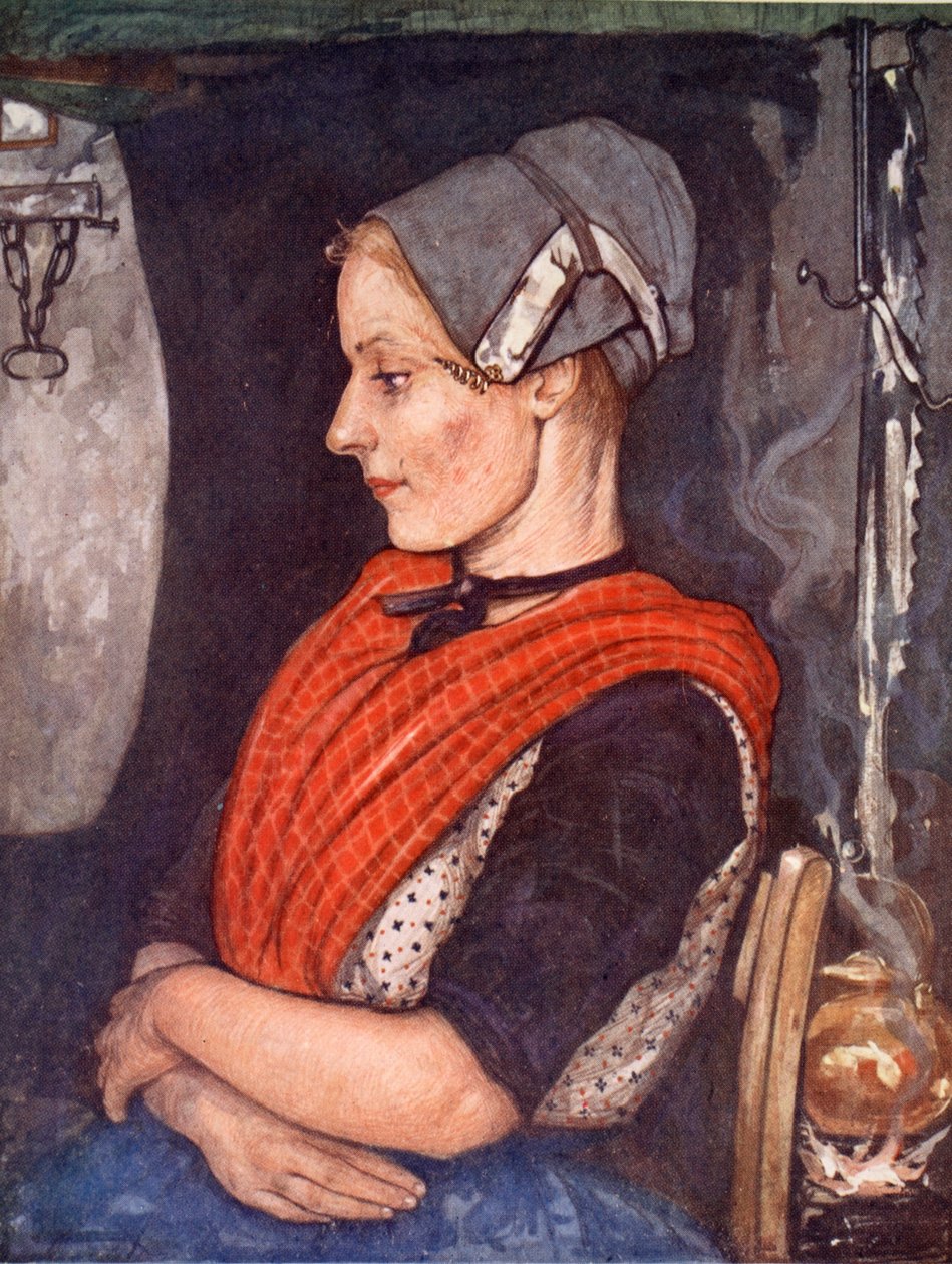 Uma menina de Elspeet, 1904 de Nico Jungman