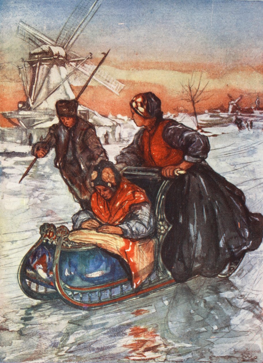 Uma corrida de patins, 1904 de Nico Jungman