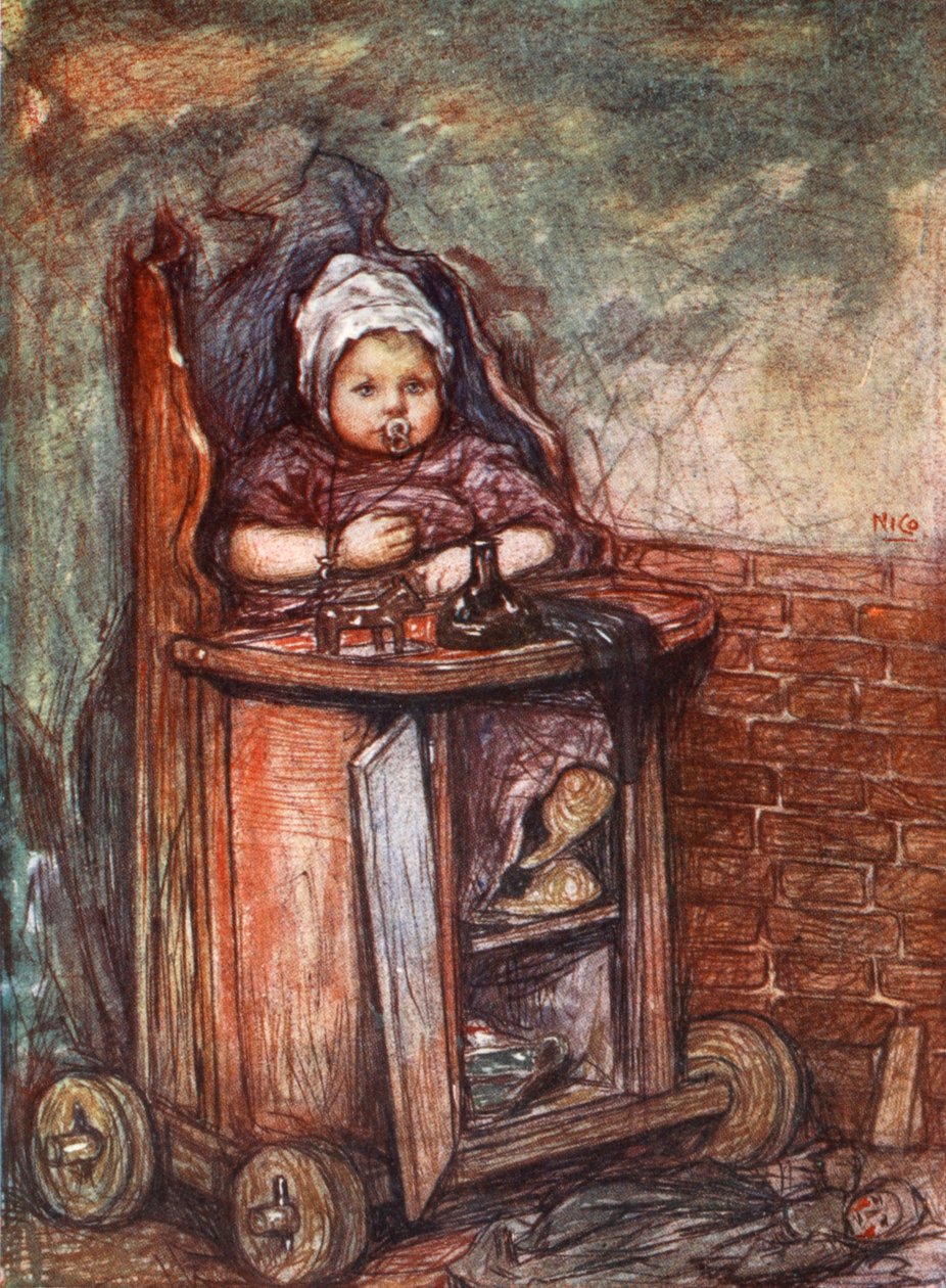 Bebê na cadeira, 1904 de Nico Jungman