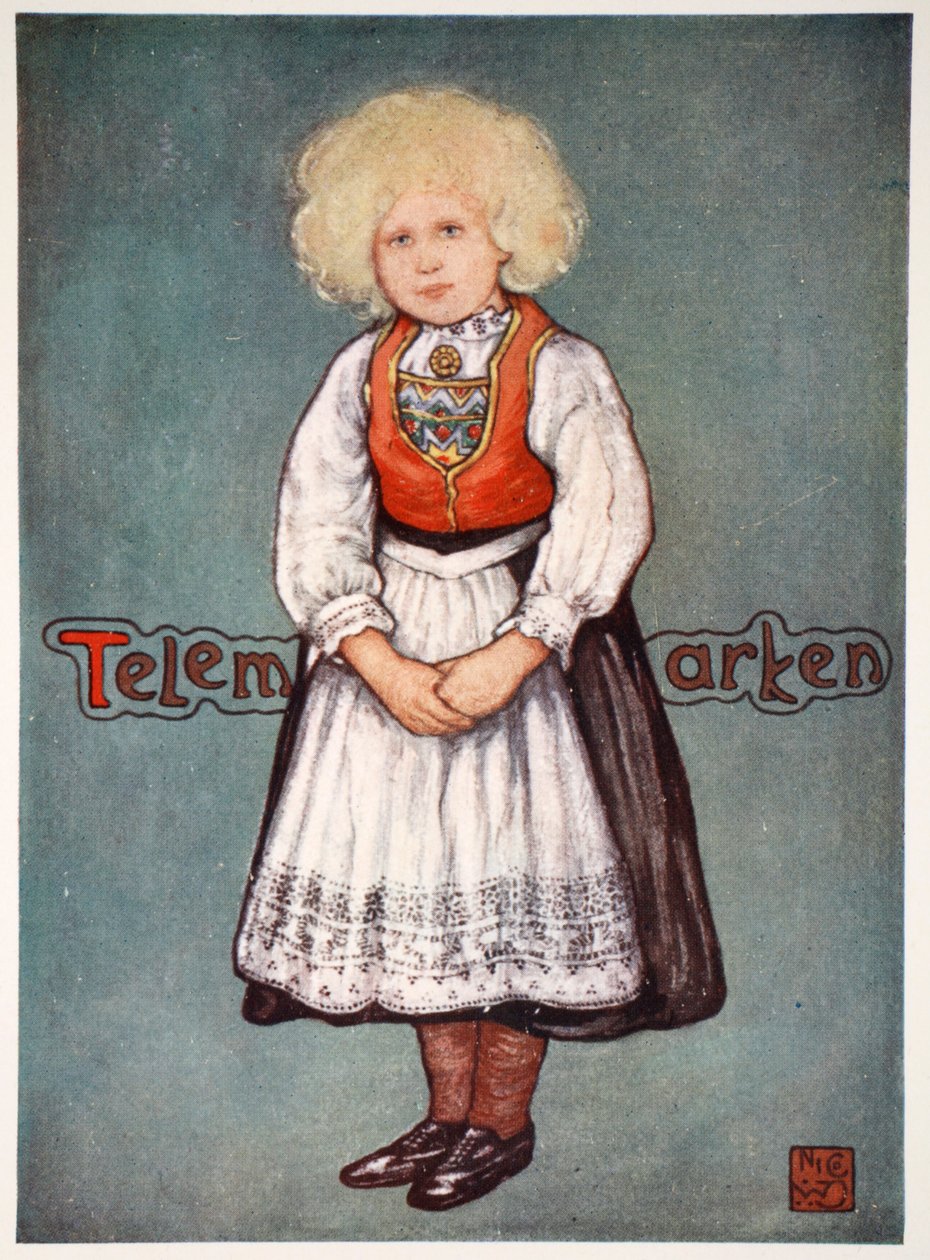 Menina de Telemarken, 1905 de Nico Jungman
