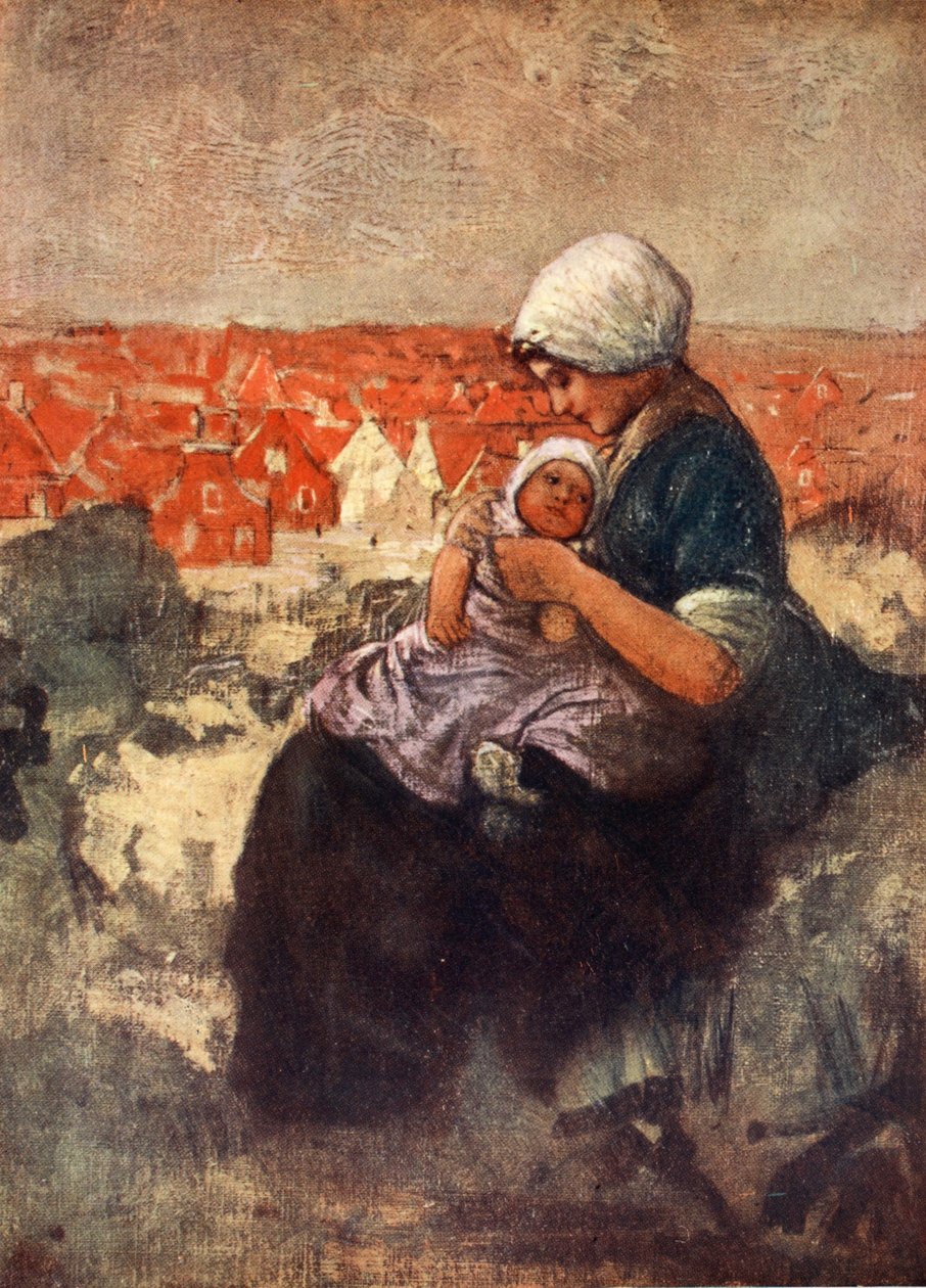 Mãe e Filho de Scheveningen, 1904 de Nico Jungman