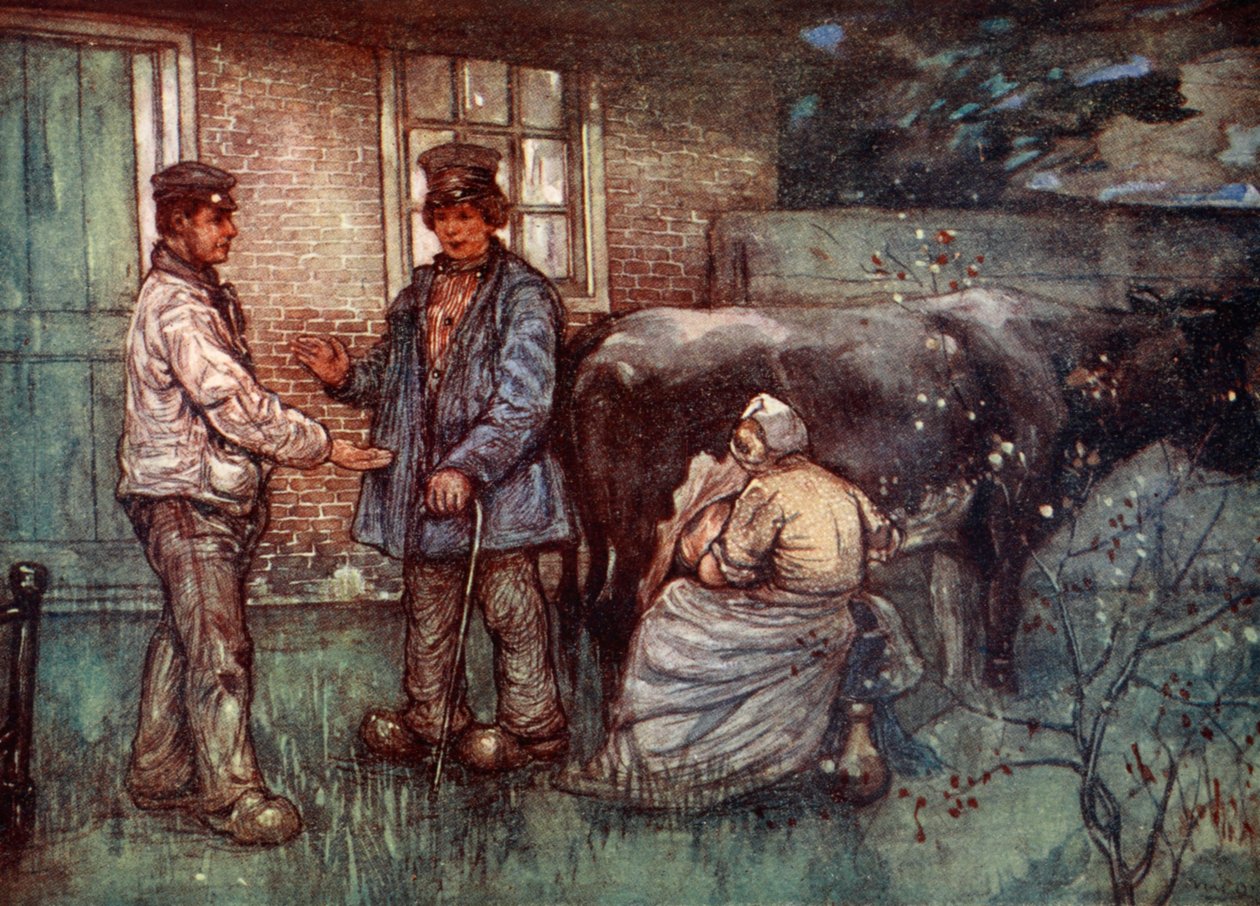 A venda de uma vaca, 1904 de Nico Jungman