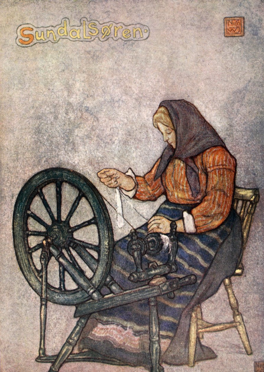 Mulher Girando, Sundalsoren, 1905 de Nico Jungman