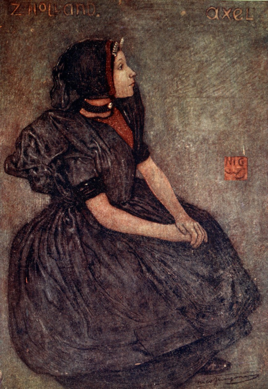 Uma menina de Zeeland, 1904 de Nico Jungman
