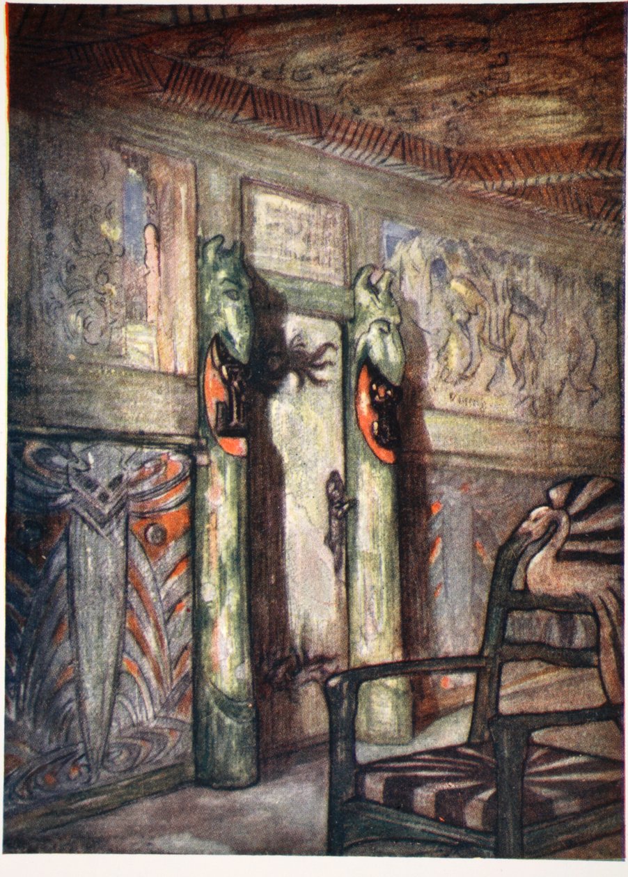 Sala de Munthe em Holmencollen, 1905 de Nico Jungman