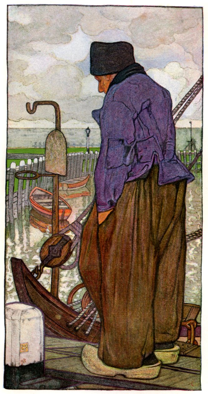 Um barqueiro holandês, 1898. de Nico Jungmann