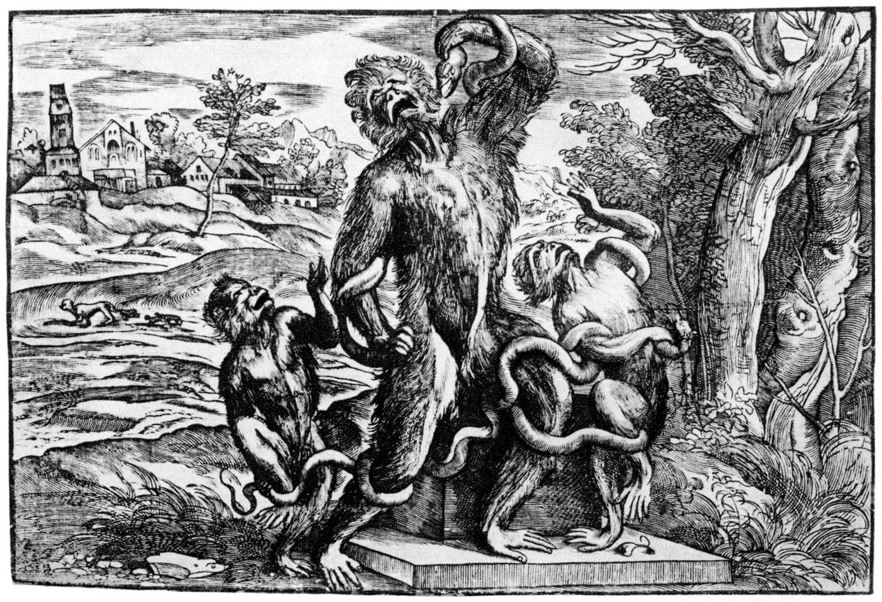 Caricatura do grupo Laocoon, 1937 de Nicolò Boldrini
