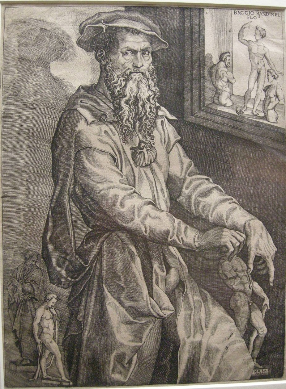 Retrato de Baccio Bandinelli de Nicolo della Casa