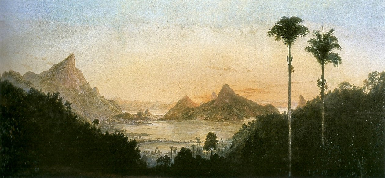 Rodrigo de Freitas Lagoon, Rio de Janeiro de Nicola Antonio Facchinetti