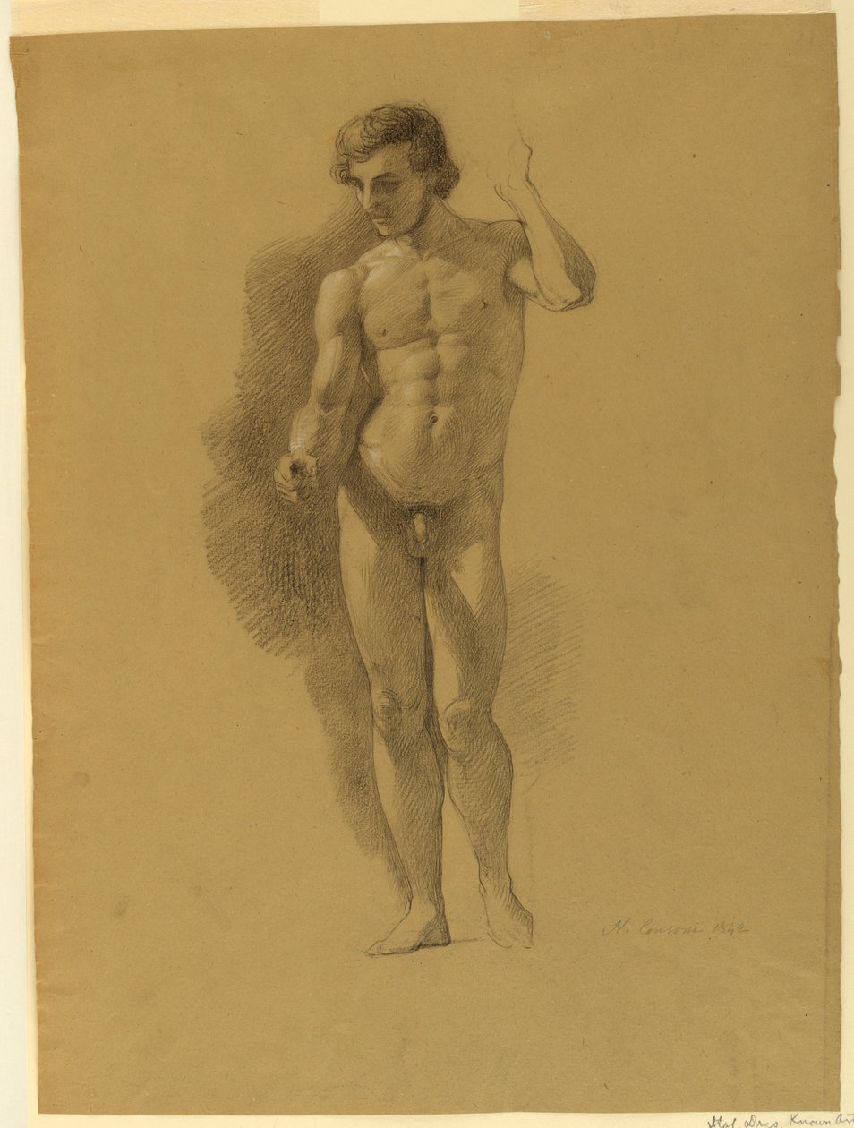 Estudo de um nu masculino de Nicola Consoni