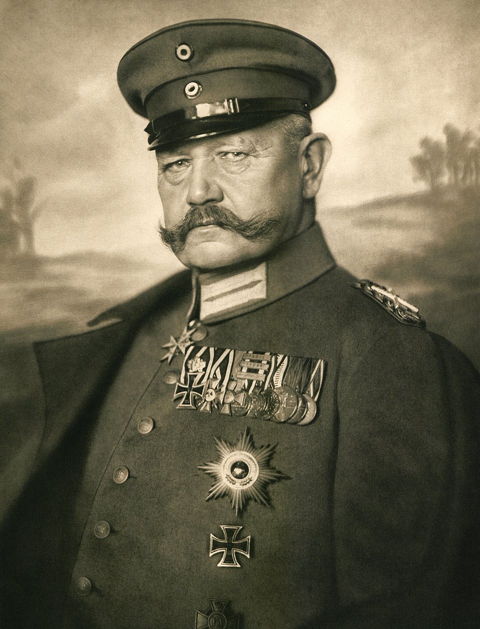 Retrato de Paul von Hindenburg de Nicola Perscheid