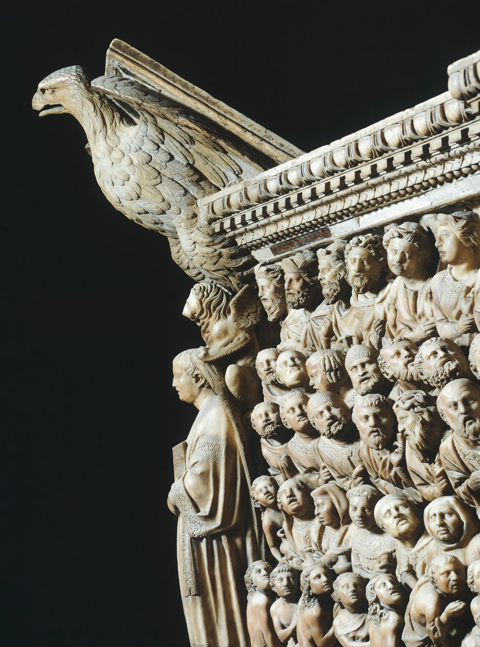 Pergamon ou Pulpit, de Nicola Pisano (ativo 1258-1278), Detail, Catedral de Siena , Toscana,1265-1269 de Nicola Pisano