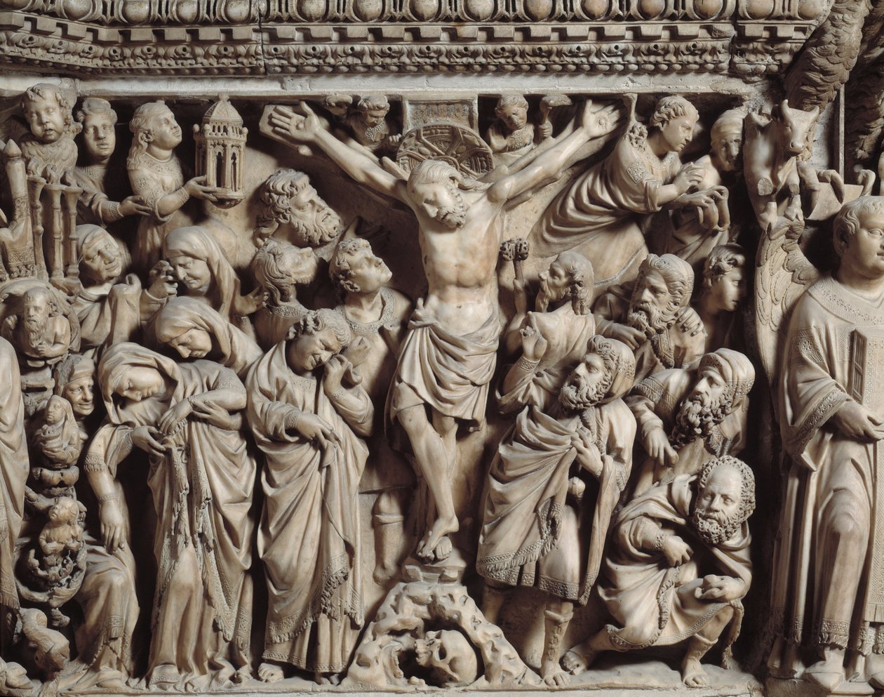 A Crucificação, detalhe da Púlpito de Nicola Pisano