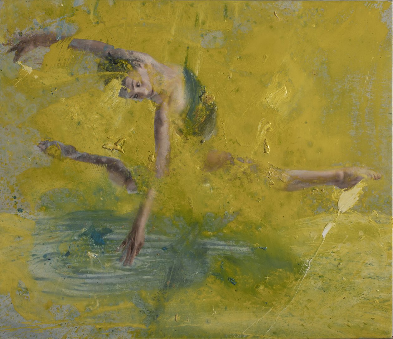 Bailarina no mar, 2021 (óleo sobre tela) de Nicola Pucci