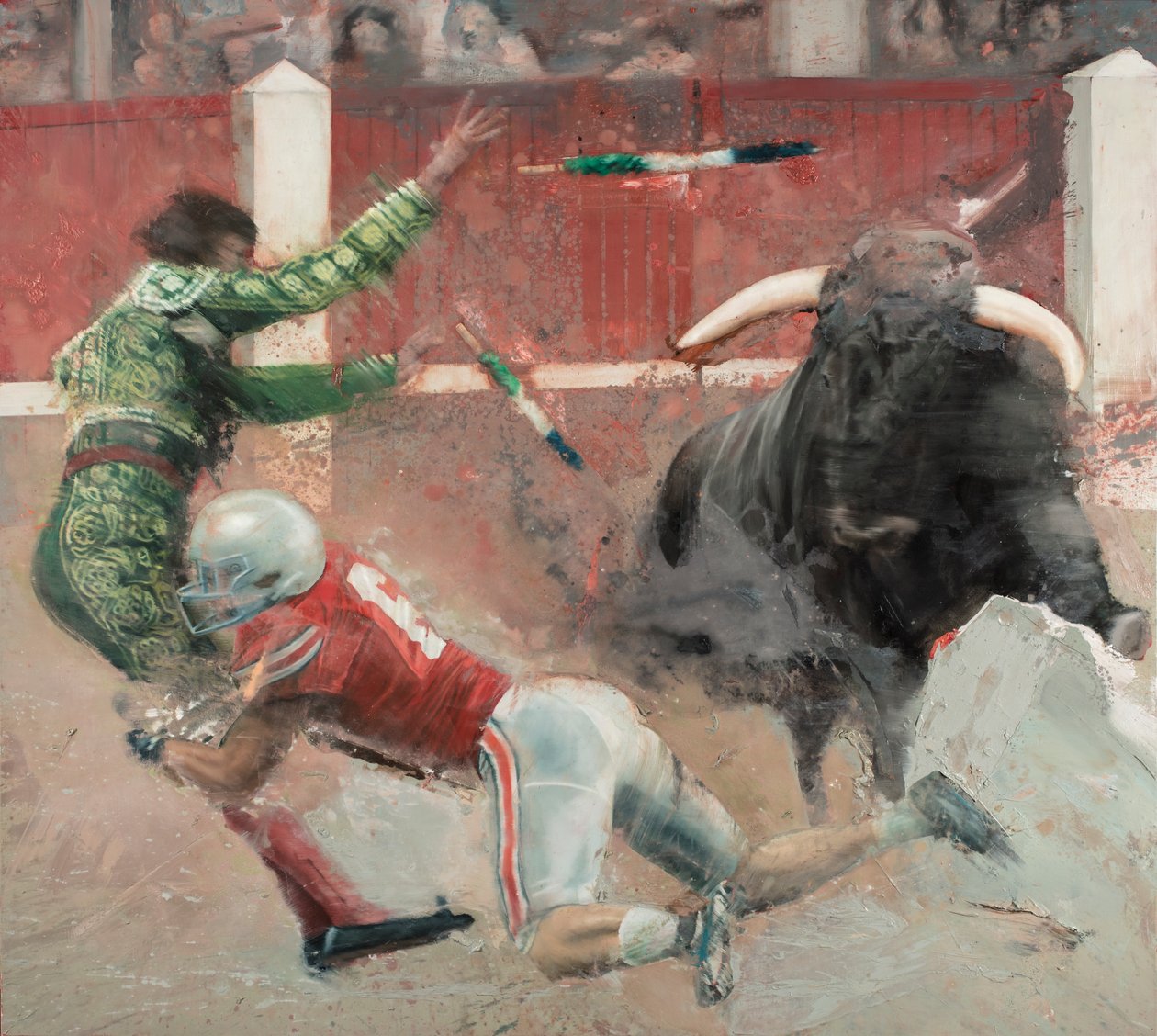 Corrida II, 2018 (óleo sobre tela) de Nicola Pucci