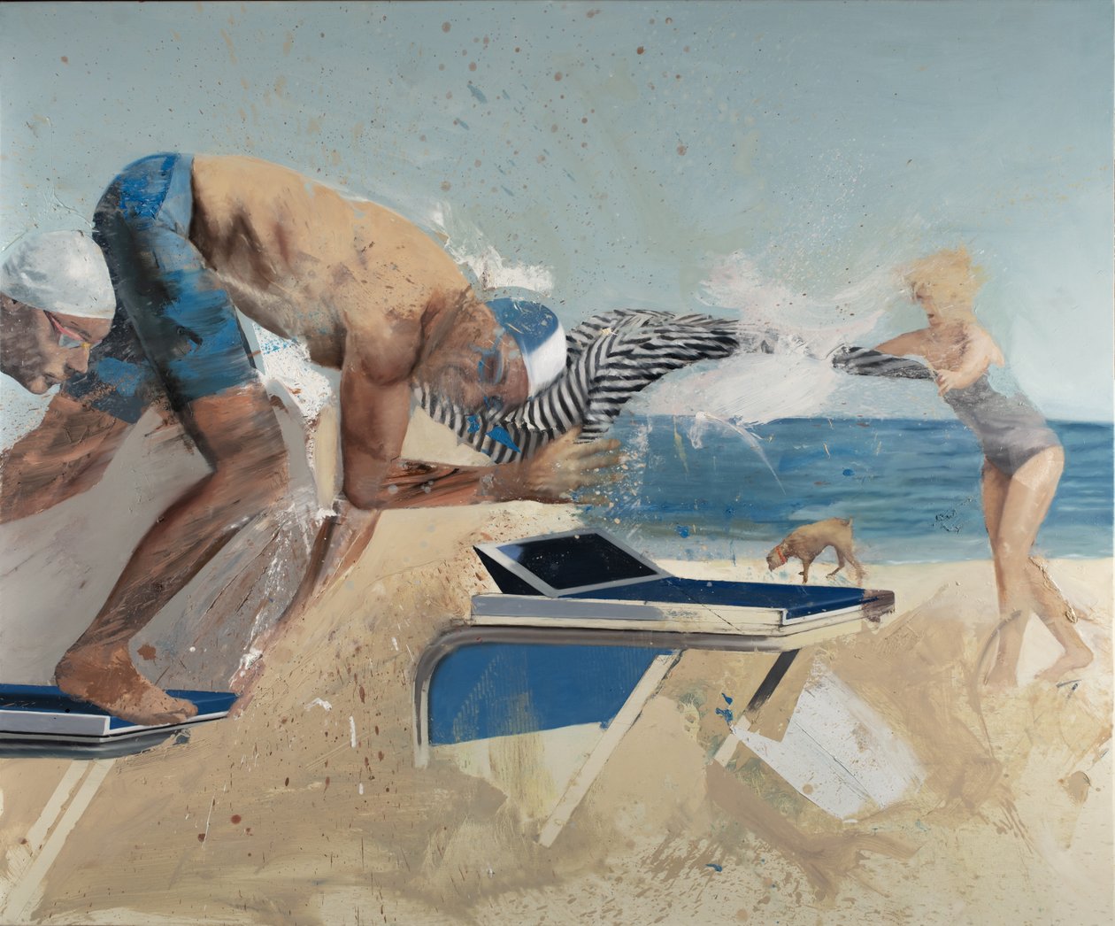 Partida com pano, 2021 (óleo sobre tela) de Nicola Pucci