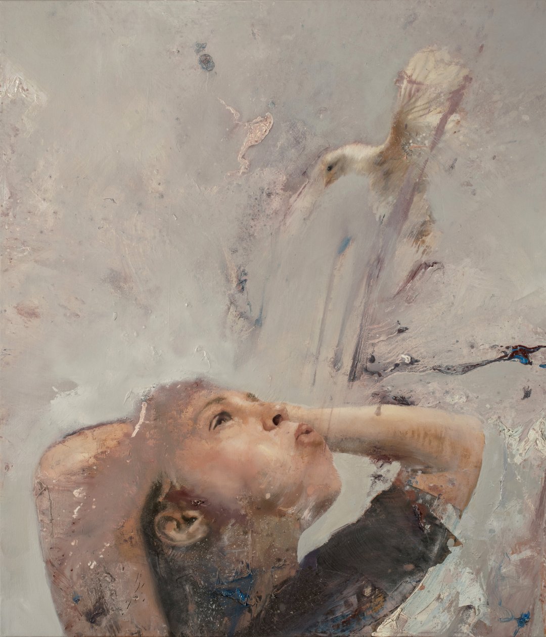 Lição de voo IV, 2020 (óleo sobre tela) de Nicola Pucci