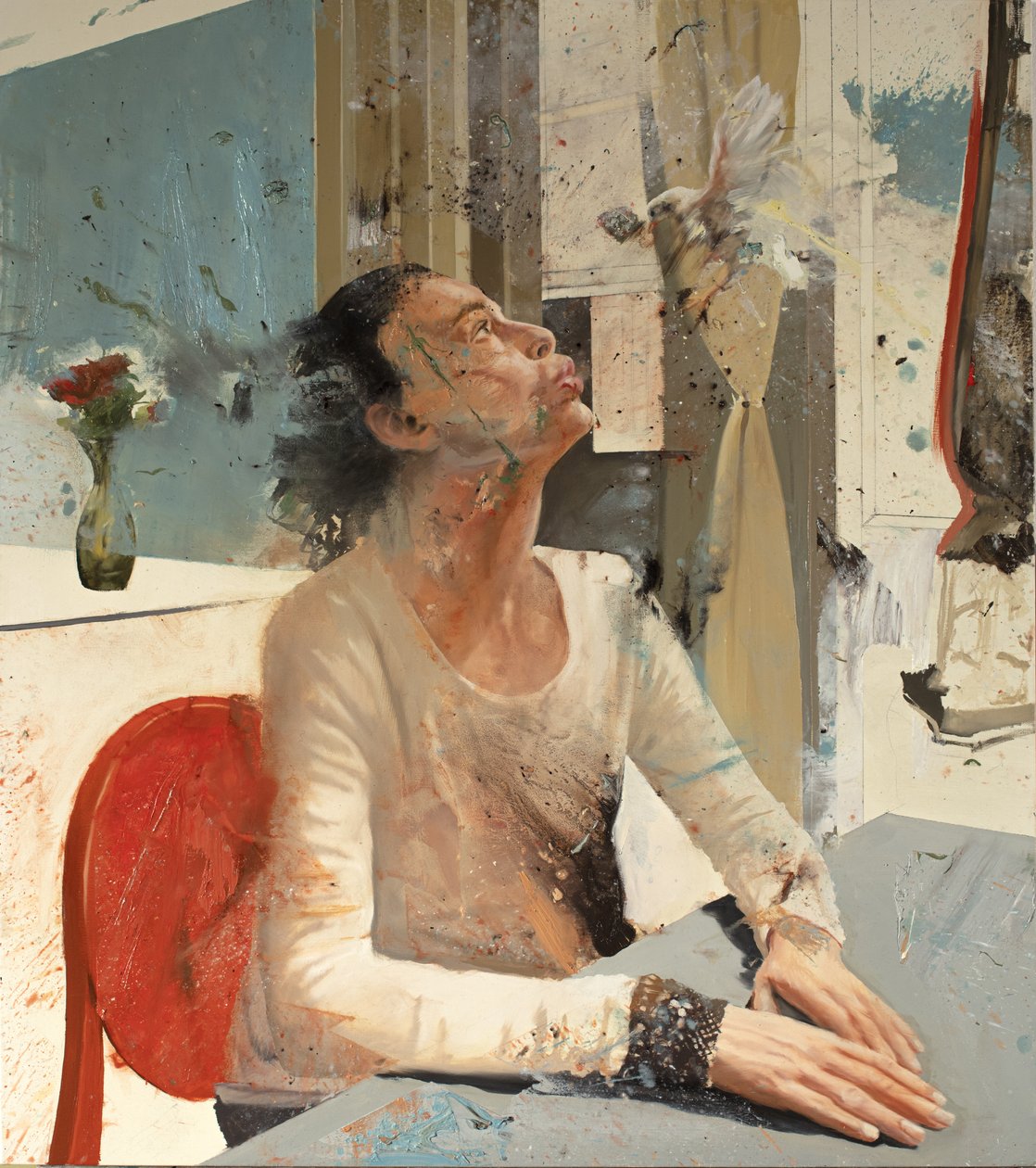 Maria Soffio, 2023 (óleo sobre tela) de Nicola Pucci