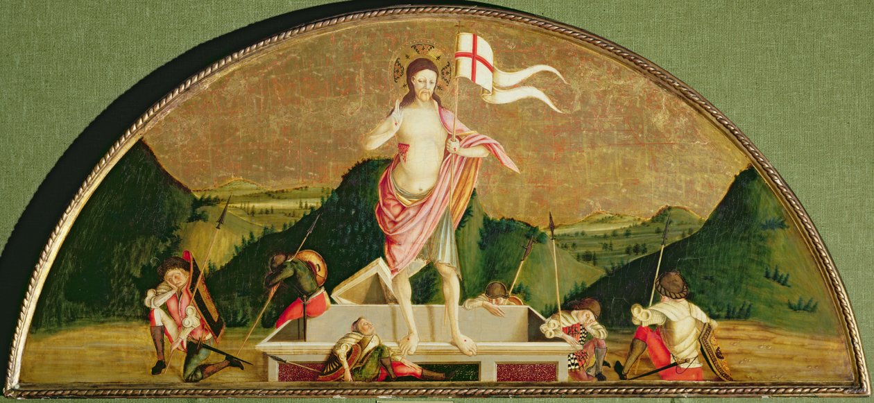 Cristo ressuscitado (óleo sobre painel) de Nicola de Maestro Antonio