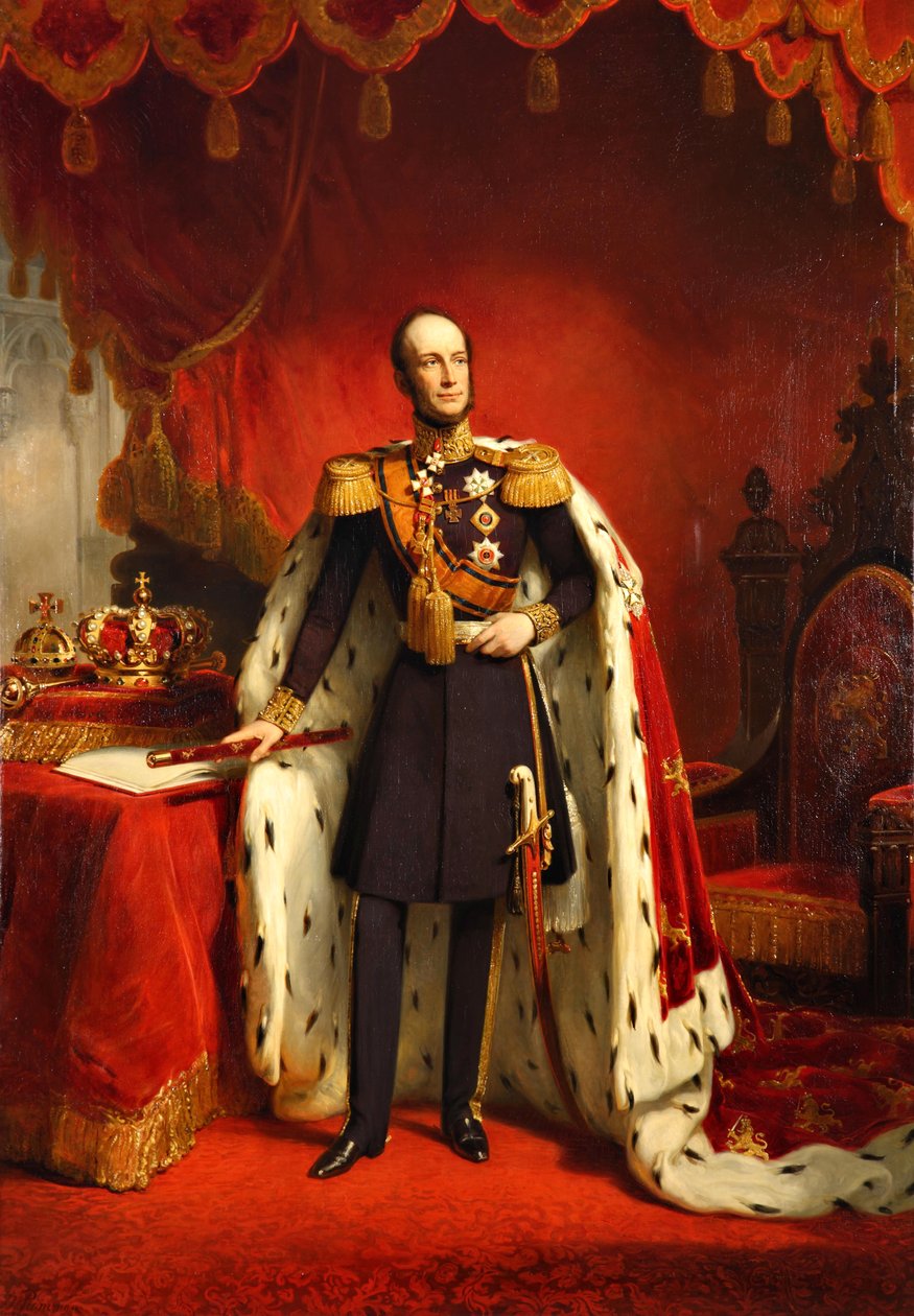 Retrato de Guilherme II dos Países Baixos (1792-1849) de Nicolaas Pieneman