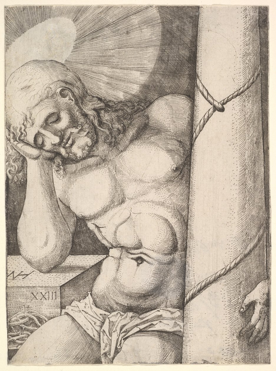 O Homem das Dores na Coluna, 1523. de Nicolaas Hogenberg