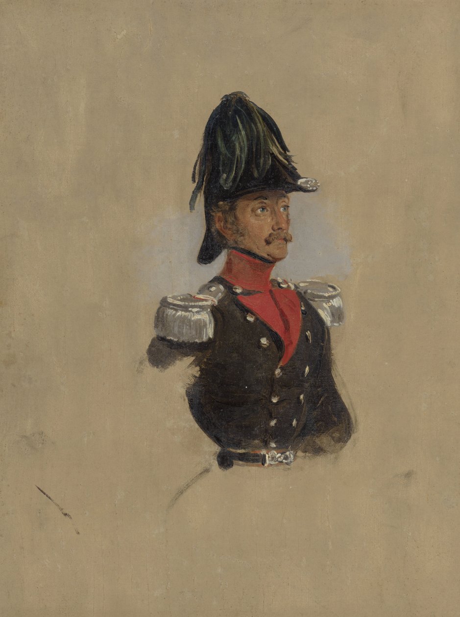 Estudo de retrato do Capitão J.J.P. de Munnick de Nicolaas Pieneman
