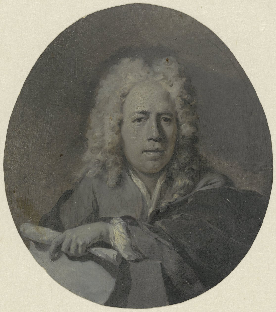 Retrato do pintor Carel Borchaert Voet de Nicolaas Verkolje