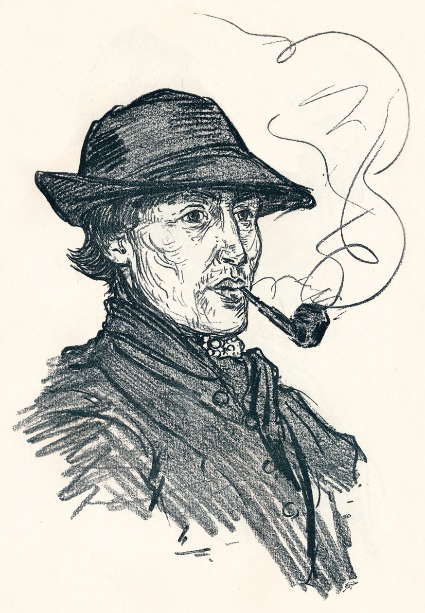 Esboço de Nico Jungmann, c1900 de Nicolaas Wilhelm Jungmann