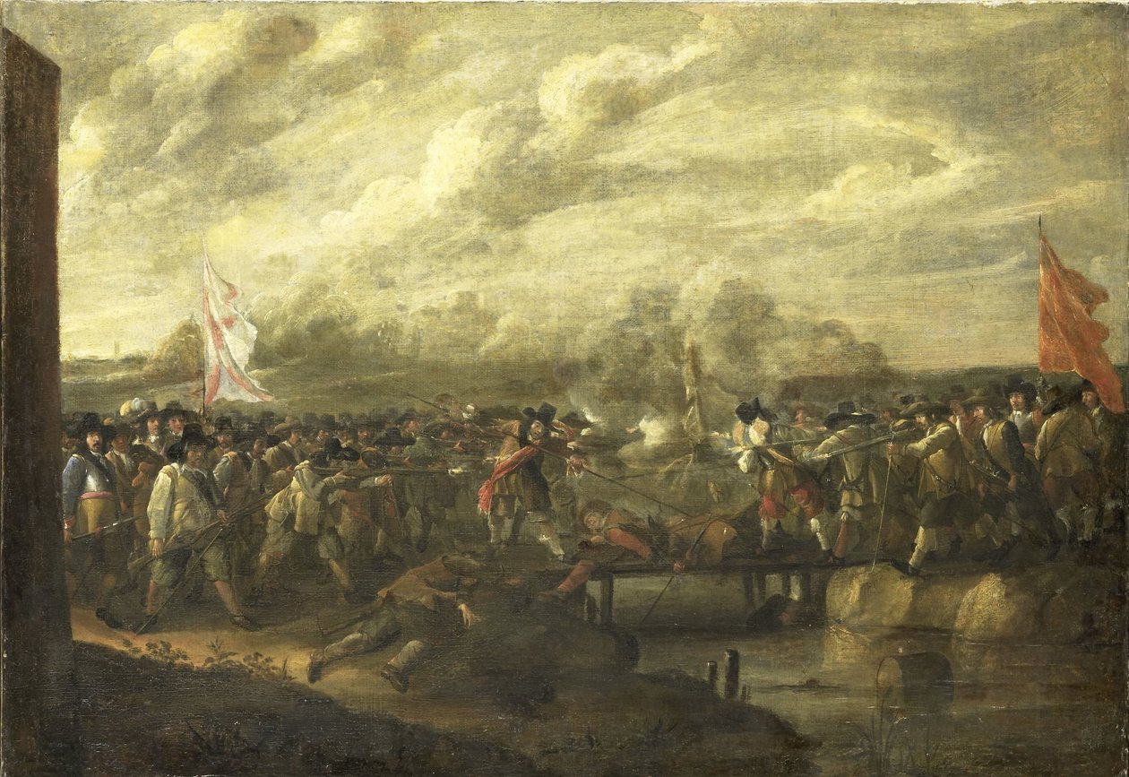 Escaramuça de Infantaria na Guerra dos Oitenta Anos de Nicolaas van Eyck (II) (attributed to)