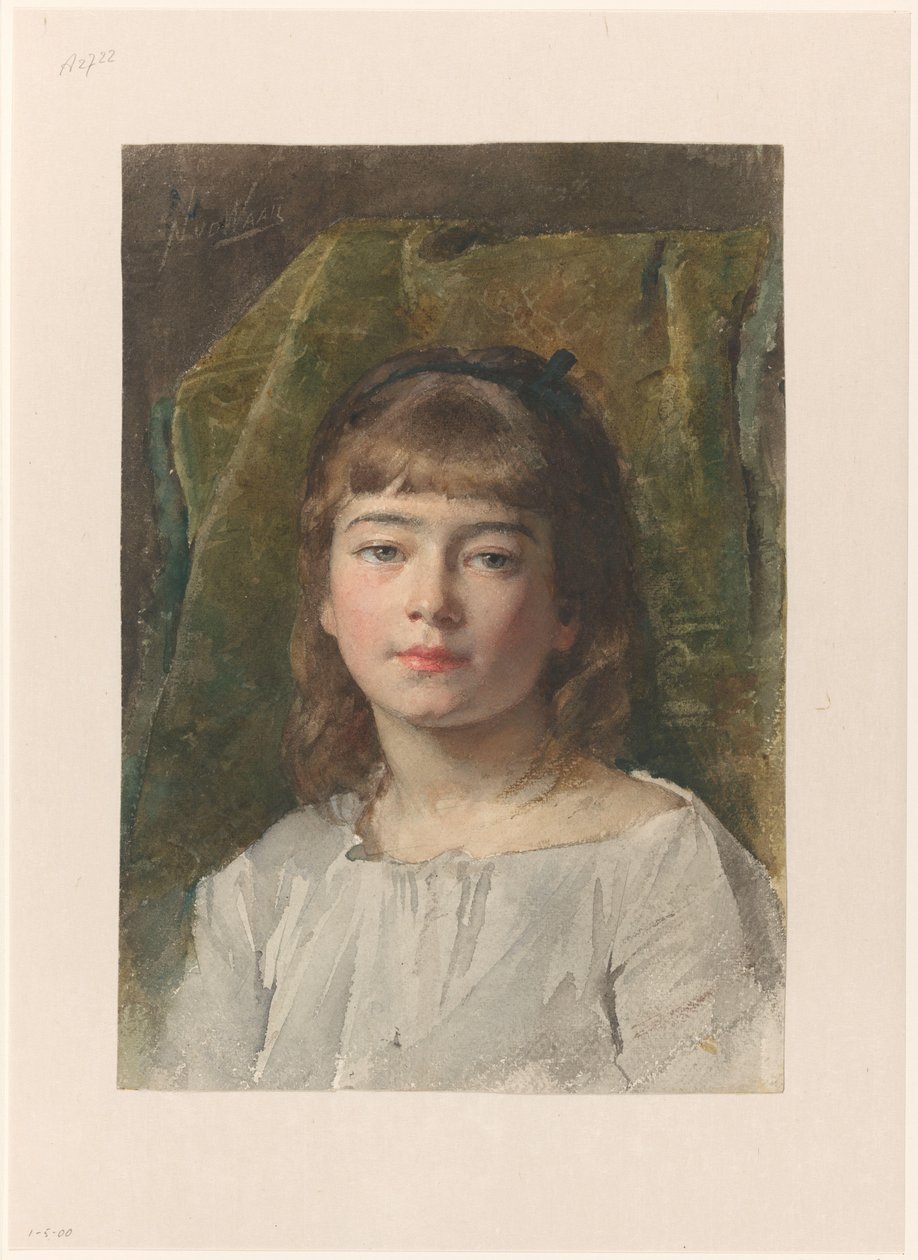 Retrato de uma rapariga desconhecida de Nicolaas van der Waay