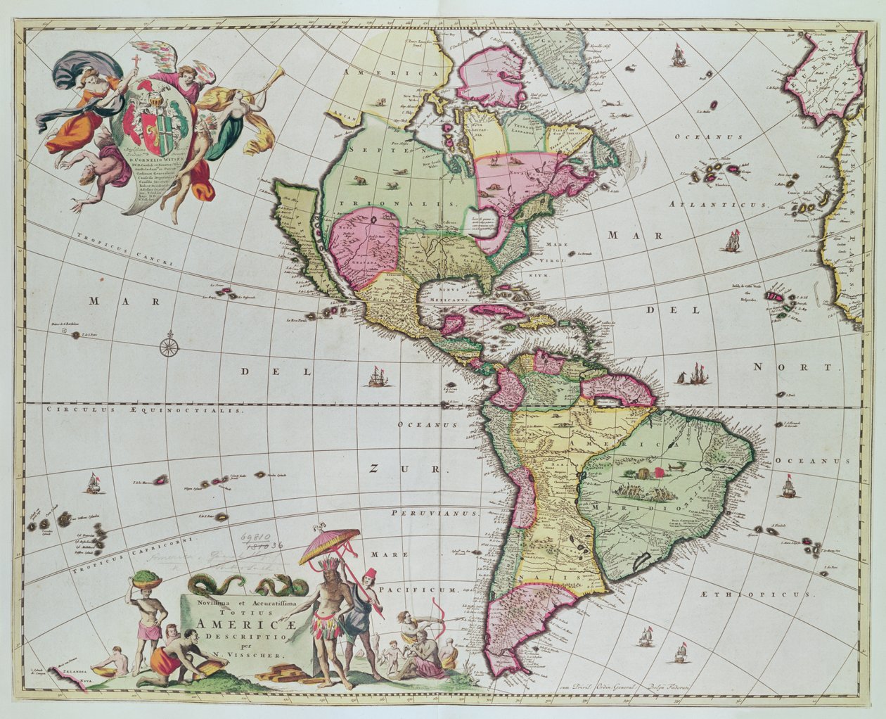 E por último, de Delft por N. Visscher, 1648 (gravura da cor) de Nicolaes Jansz Visscher