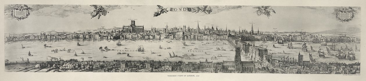 Panorama de Londres, 1616 de Nicolaes Jansz Visscher