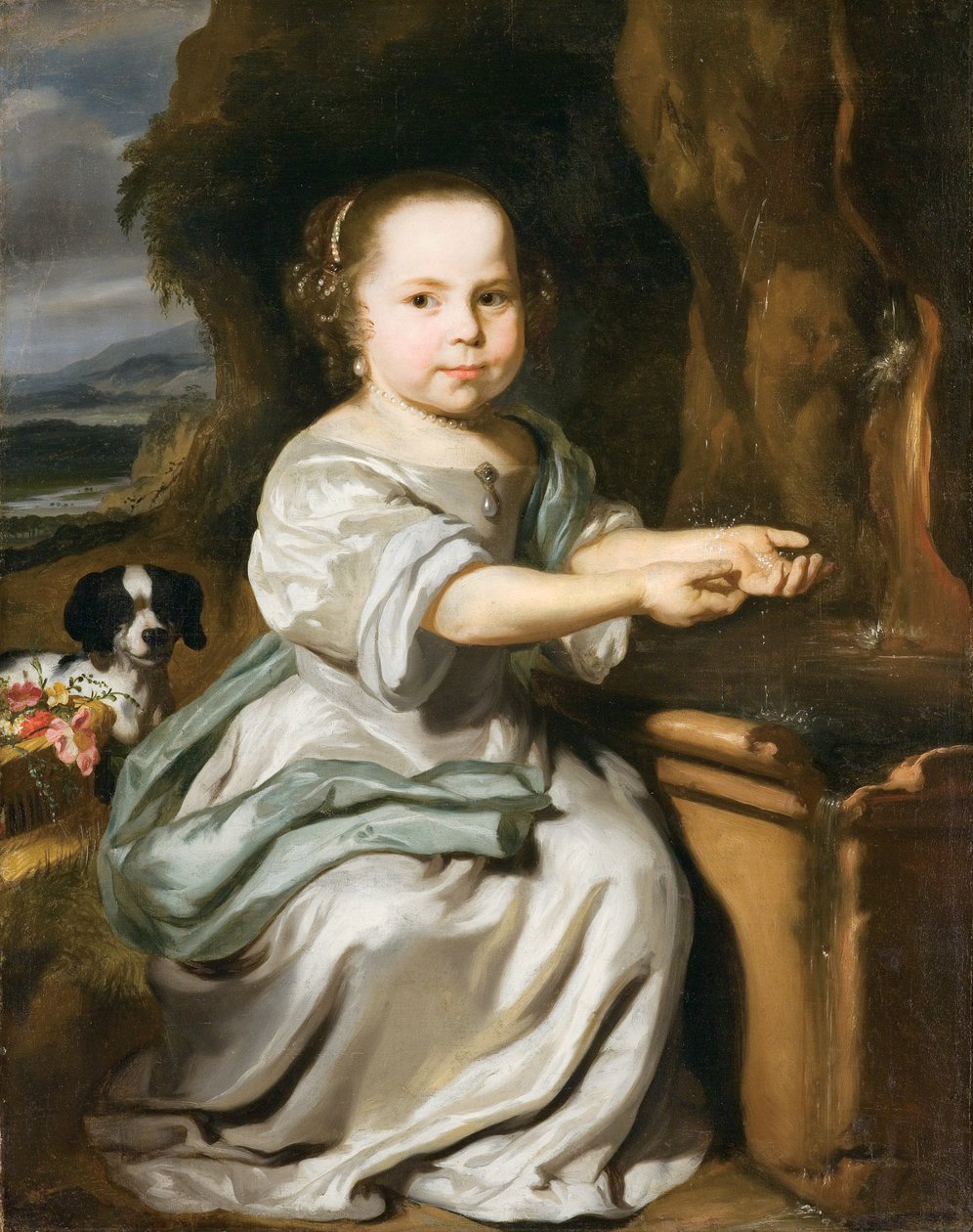 Retrato de uma menina, c.1664 de Nicolaes Maes
