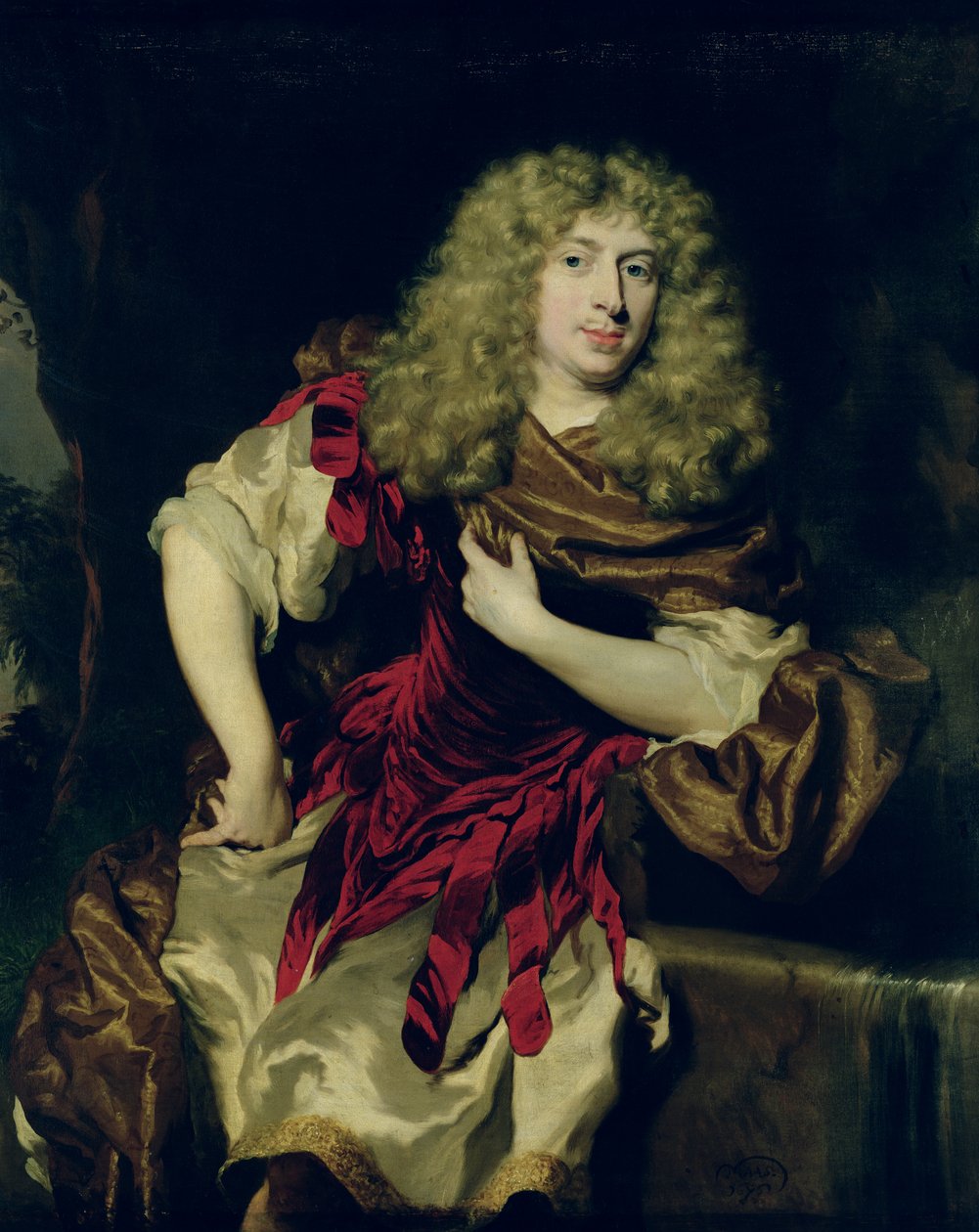 Retrato de um jovem, 1676 de Nicolaes Maes