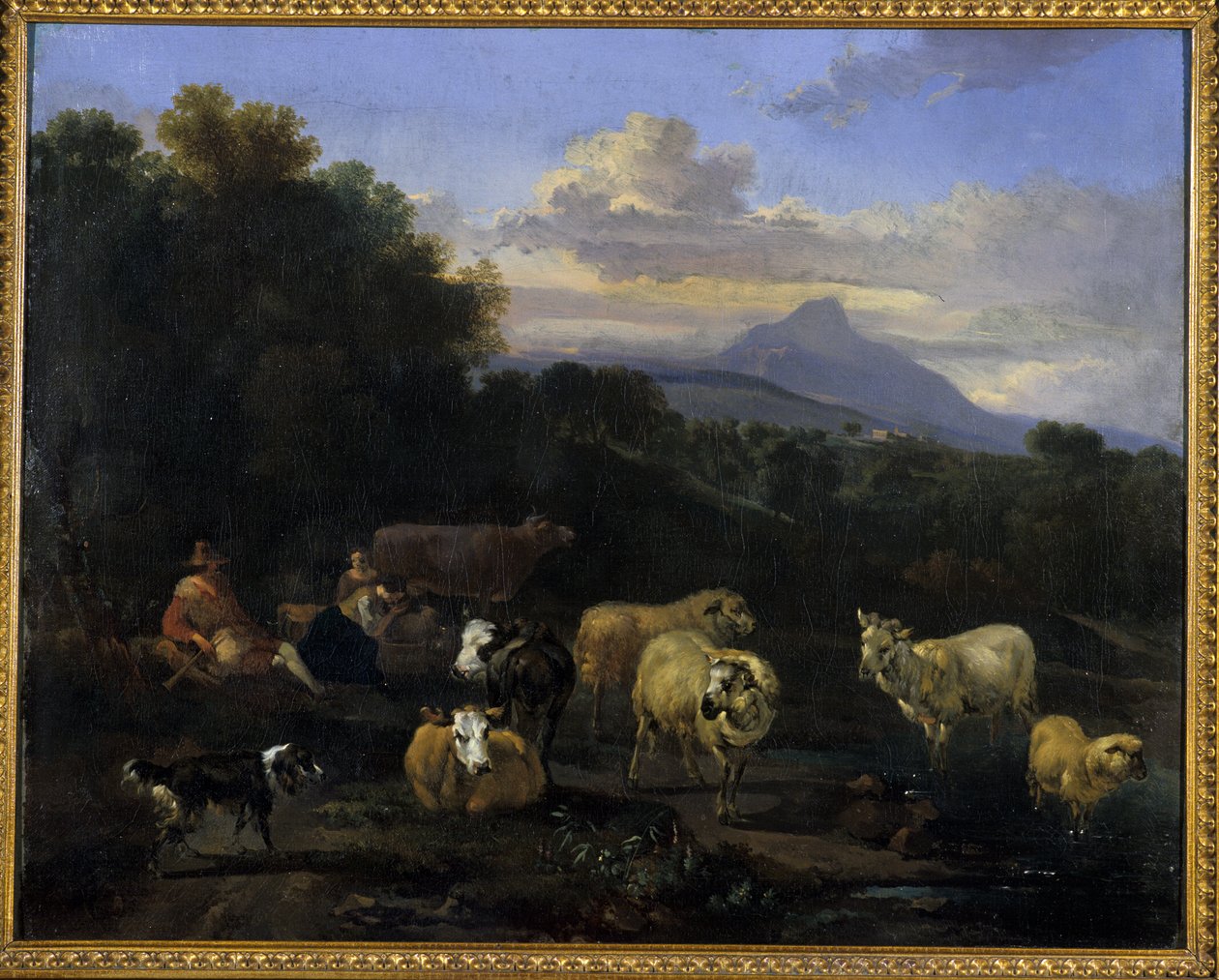 Summers Evening in Italy, 1660 de Nicolaes Pietersz. Berchem