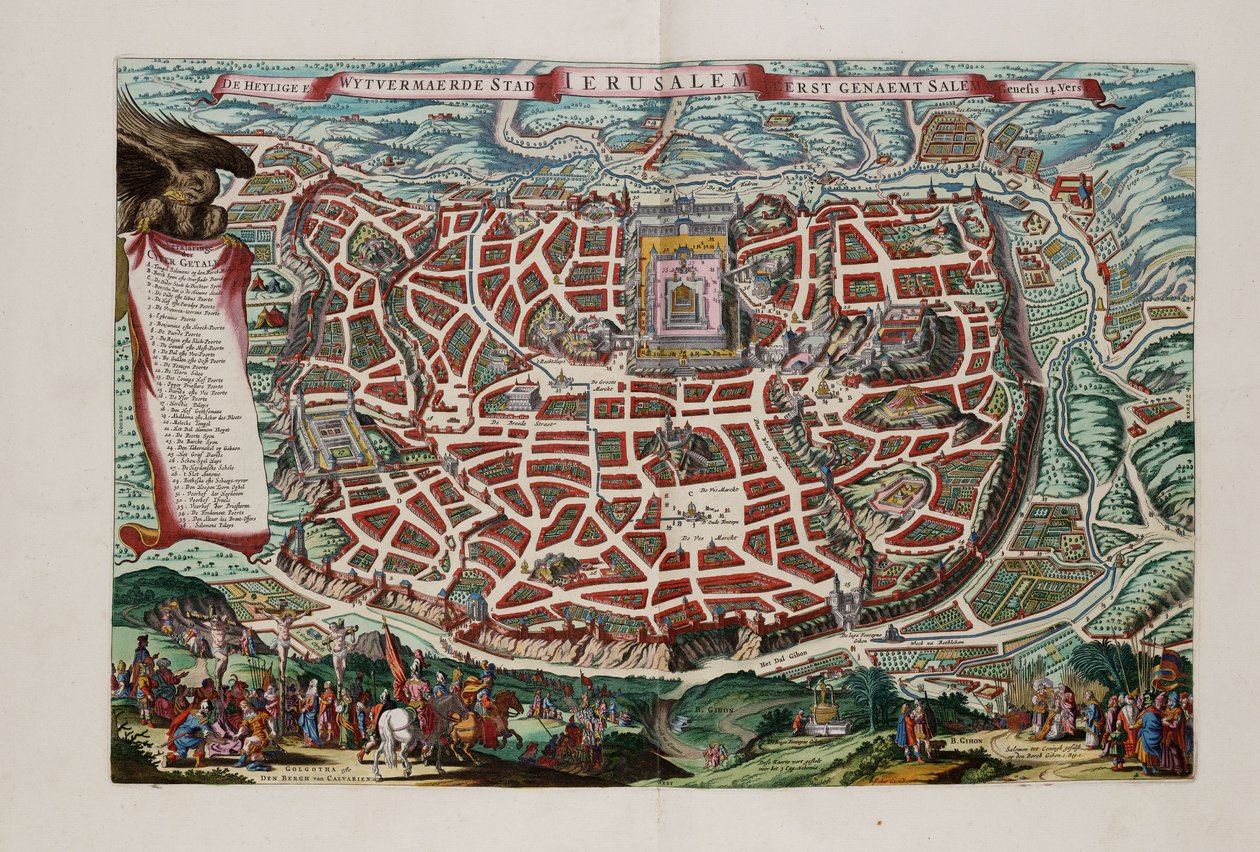 Jerusalém de Nicolaes Visscher