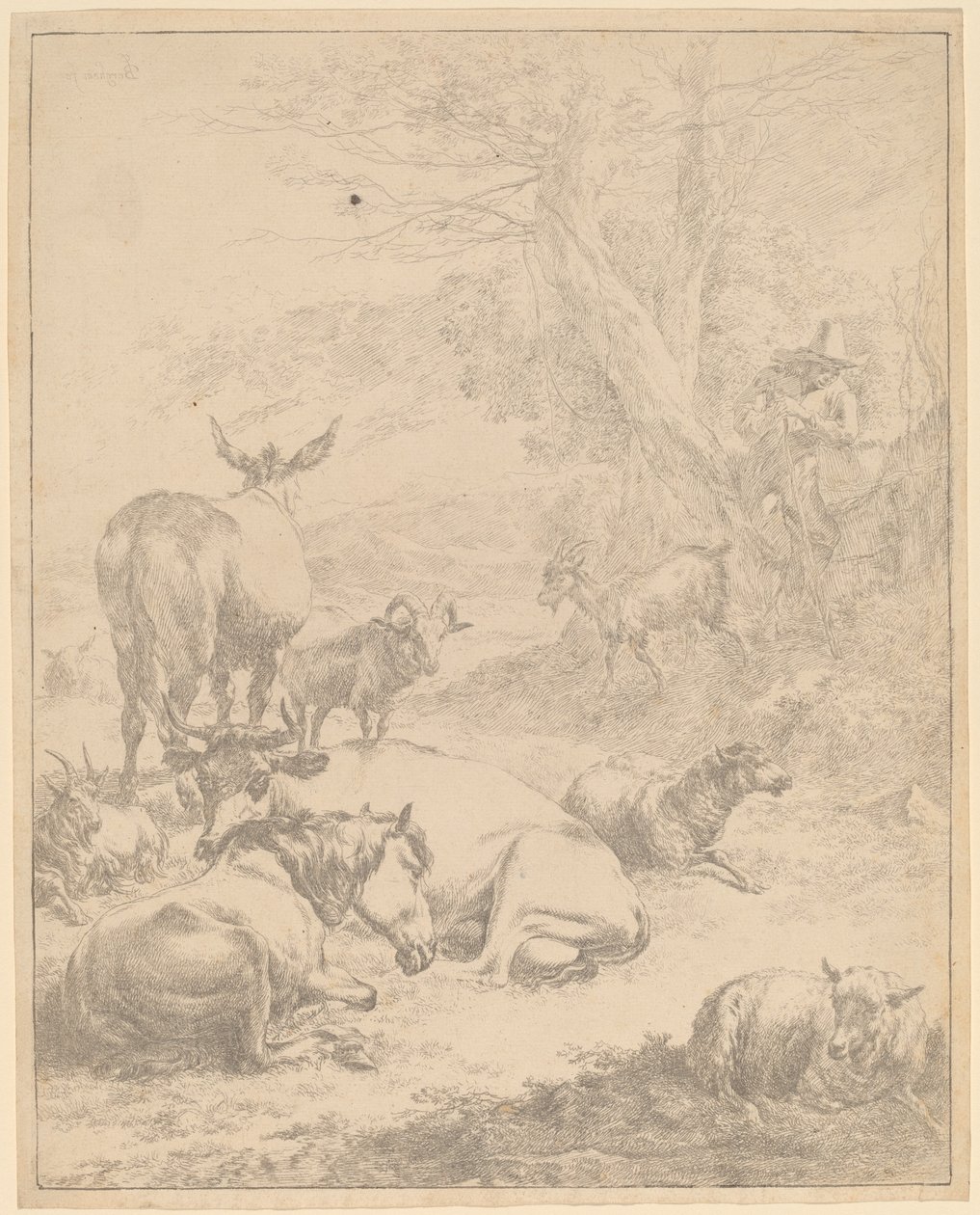 Rebanho de descanso. de Nicolaes Berchem