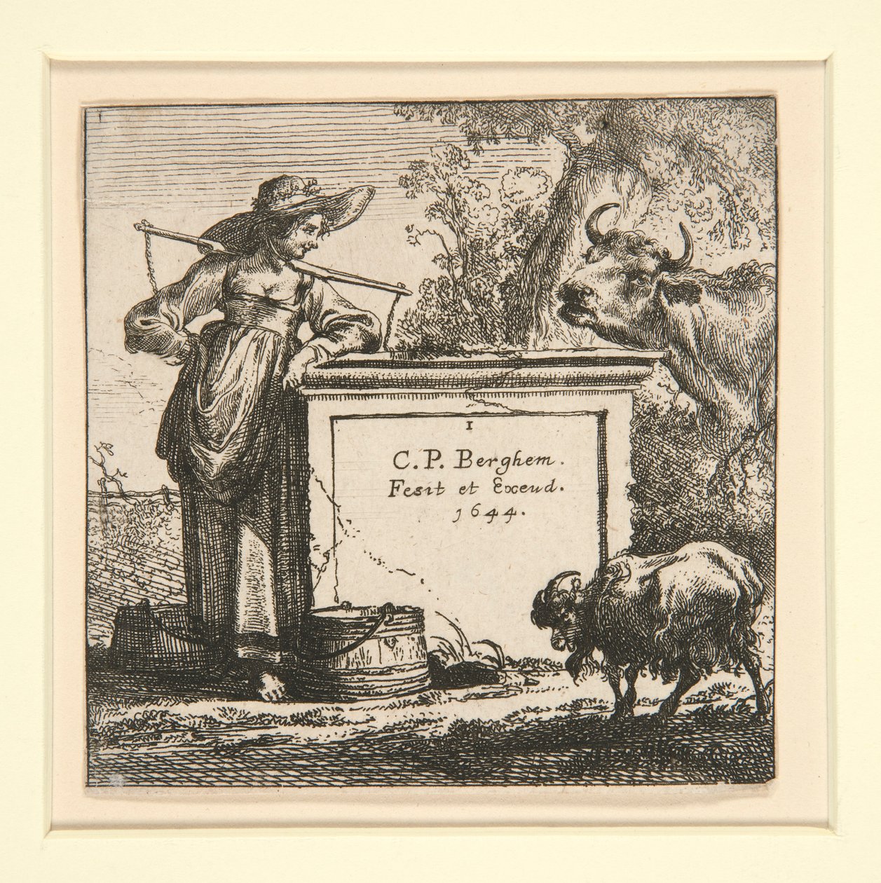 O Conjunto das Vacas, com a Leite-Maida de Nicolaes Berchem