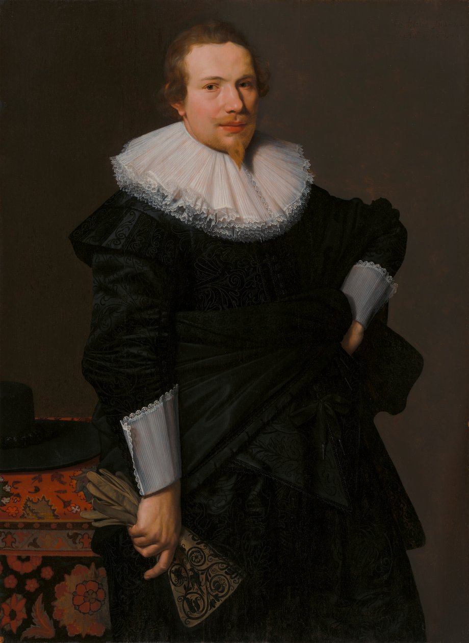 Retrato de um homem de 24 anos de Nicolaes Eliasz. Pickenoy