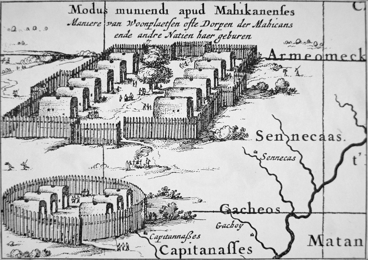 Aldeia Iroquois de Nicolaes Jansz  Visscher