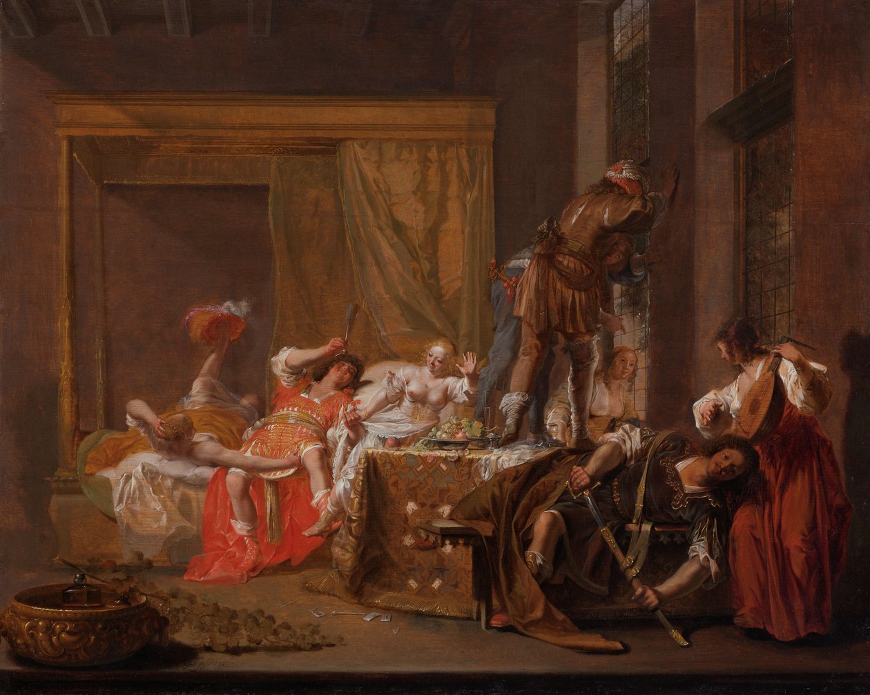 Cena do Casamento de Messalina e Gaius Sillius
Messalina e Silius antes do regresso de Cláudio ? de Nicolaes Knüpfer