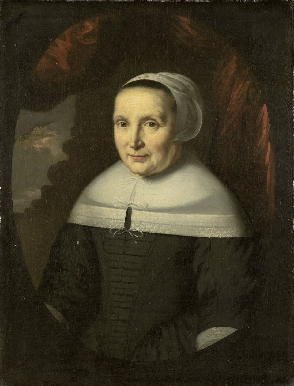 Retrato de Aeltje Denijs (nascido em 1598/99) de Nicolaes Maes (copy after)