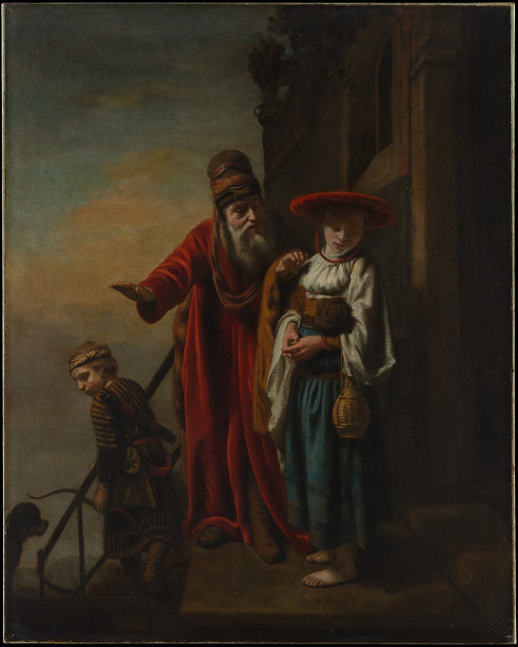 Abraão rejeita Agar e Ismael de Nicolaes Maes